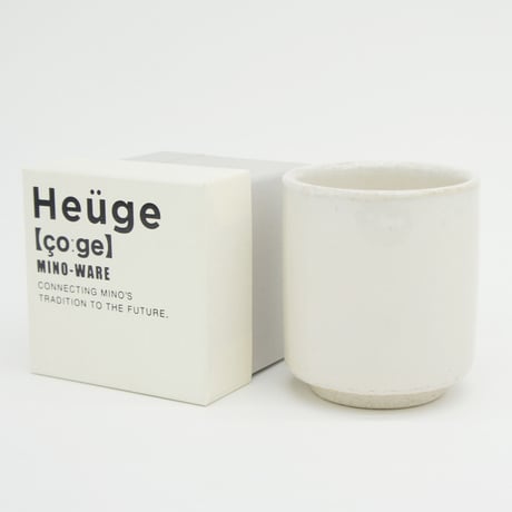 【H002sn】Heuge CUP shino（湯呑み 志野）