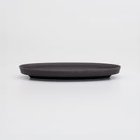 【M067bk】パンとごはんと... 盛りやすい器 - 長皿 -  OVAL PLATE M ブラック