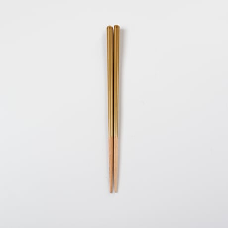 【H011kz】Heuge Chopsticks set kizeto（箸＋箸置きセット 黄瀬戸）