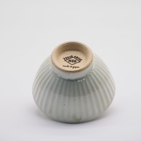 【M060wh】パンとごはんと... 削ぎ目 Rice Bowl  白土（しらつち/white）