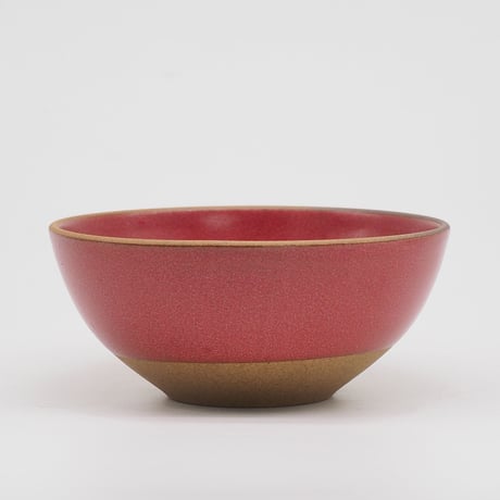 【BA004rd】 BRICKS BOWL red（半ツヤ釉薬）