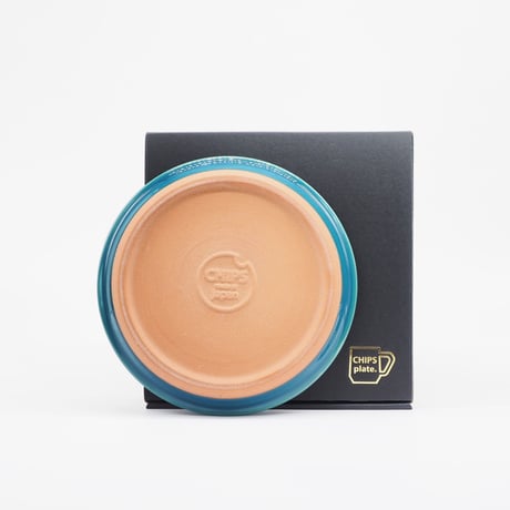 【CR010】CHIPS plate. -S-  SOLID COLOR d.green