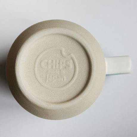 【C001bl】CHIPS mug. MAT sand blue