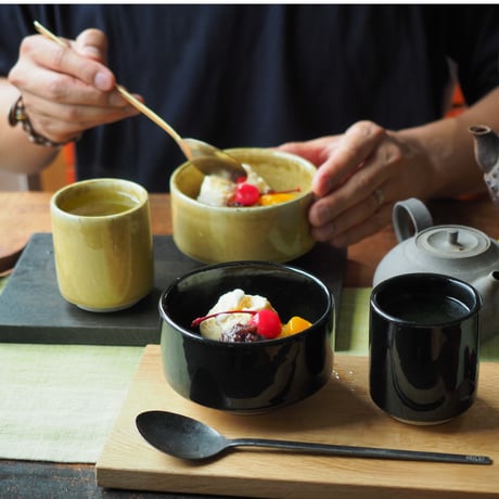 【H007sg】Heuge MATCHA setoguro（抹茶碗 瀬戸黒）