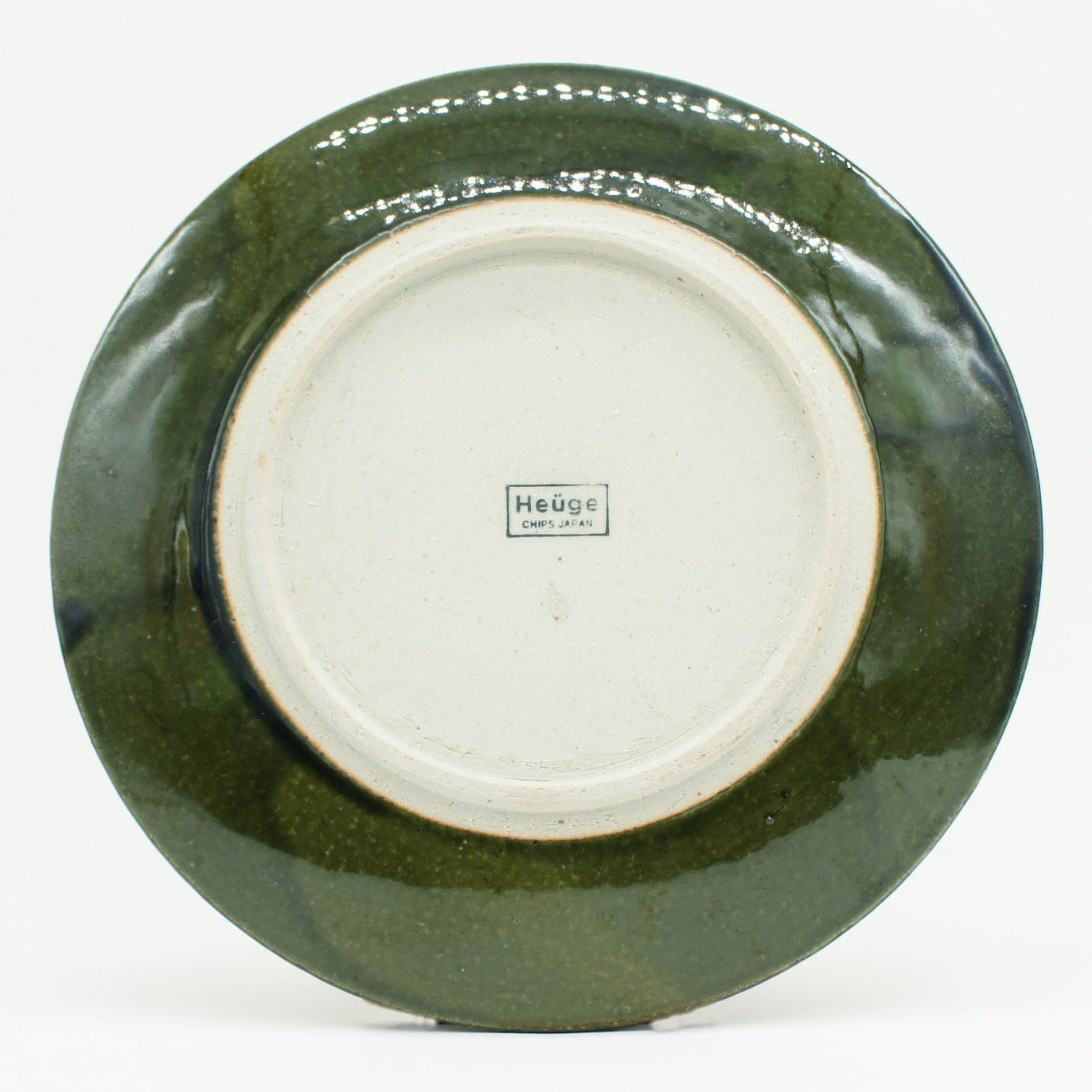 H006ob】Heuge PLATE L oribe（八寸平皿 織部） | CHIPS STORE