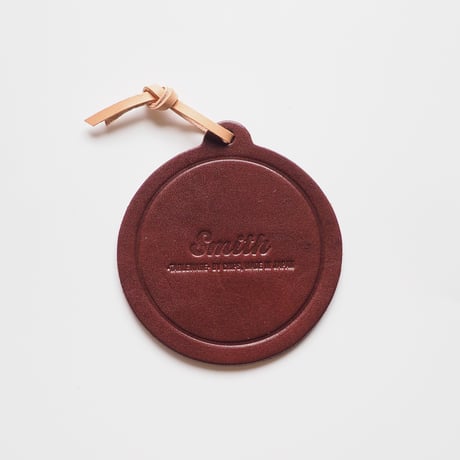 【SM005br】Smith Leather Coaster -Brown-