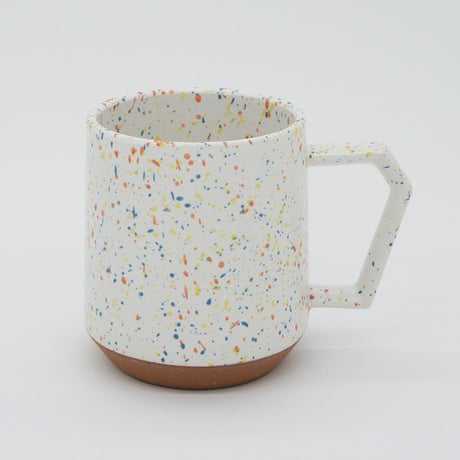 【C002wo】CHIPS mug. SPLASH white-orange