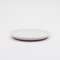 【CR008】CHIPS plate. -S-  SOLID COLOR white