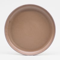 【BA003br】 BRICKS PLATE L brown（半ツヤ釉薬）