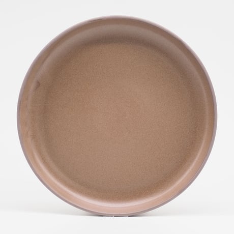 【BA003br】 BRICKS PLATE L brown（半ツヤ釉薬）