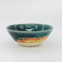 【M012tb】パンとごはんと... 艶釉の器 BOWL M turkey blue