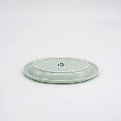 【M062gr】パンとごはんと... ポップな器 OVAL PLATE S ライトグリーン