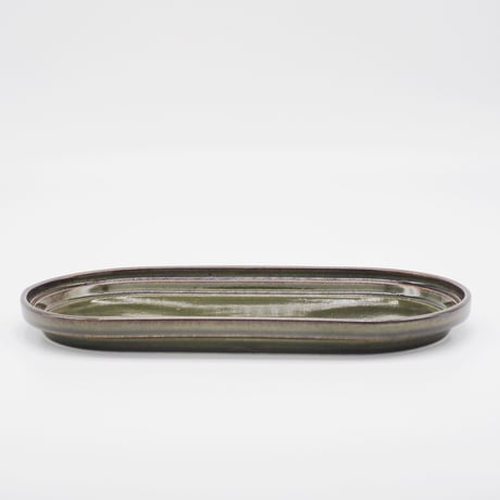 【SM004gr】Smith Stacking Oval Plate -green-