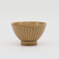 【M060br】パンとごはんと... 削ぎ目 Rice Bowl  黄土色（おうどいろ/brown）