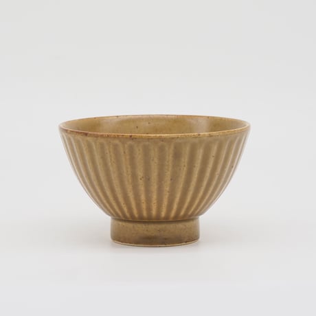 【M060br】パンとごはんと... 削ぎ目 Rice Bowl  黄土色（おうどいろ/brown）