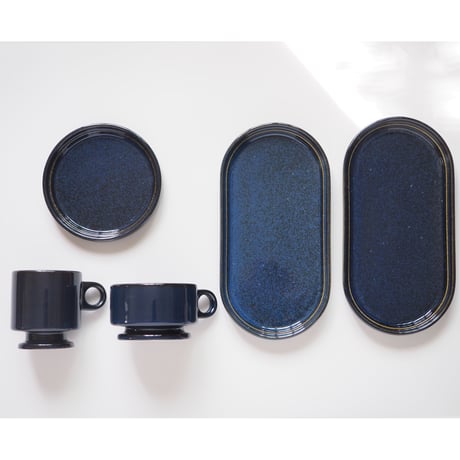 【SM001nv】Smith Stacking Footed Mug -navy-