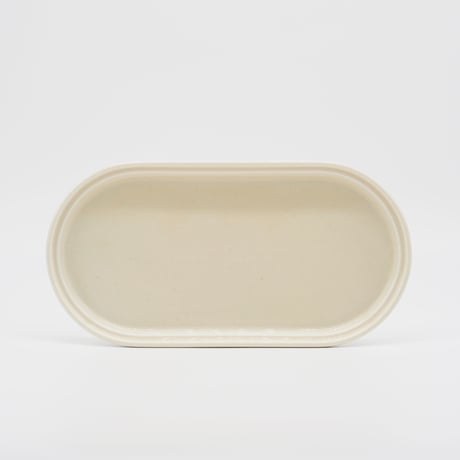 【SM004wh】Smith Stacking Oval Plate -vanilla-