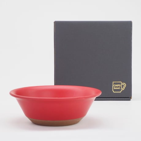 【CB001rd】CHIPS bowl. MAT red
