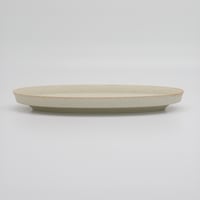 【M068wh】パンとごはんと... 盛りやすい器 - 長皿 -  OVAL PLATE L ホワイト