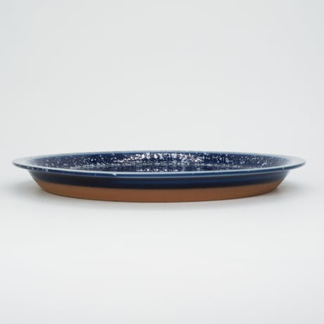 【CP002nw】CHIPS plate. -L- SPLASH navy-white