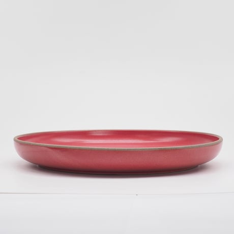【BA003rd】 BRICKS PLATE L red（半ツヤ釉薬）