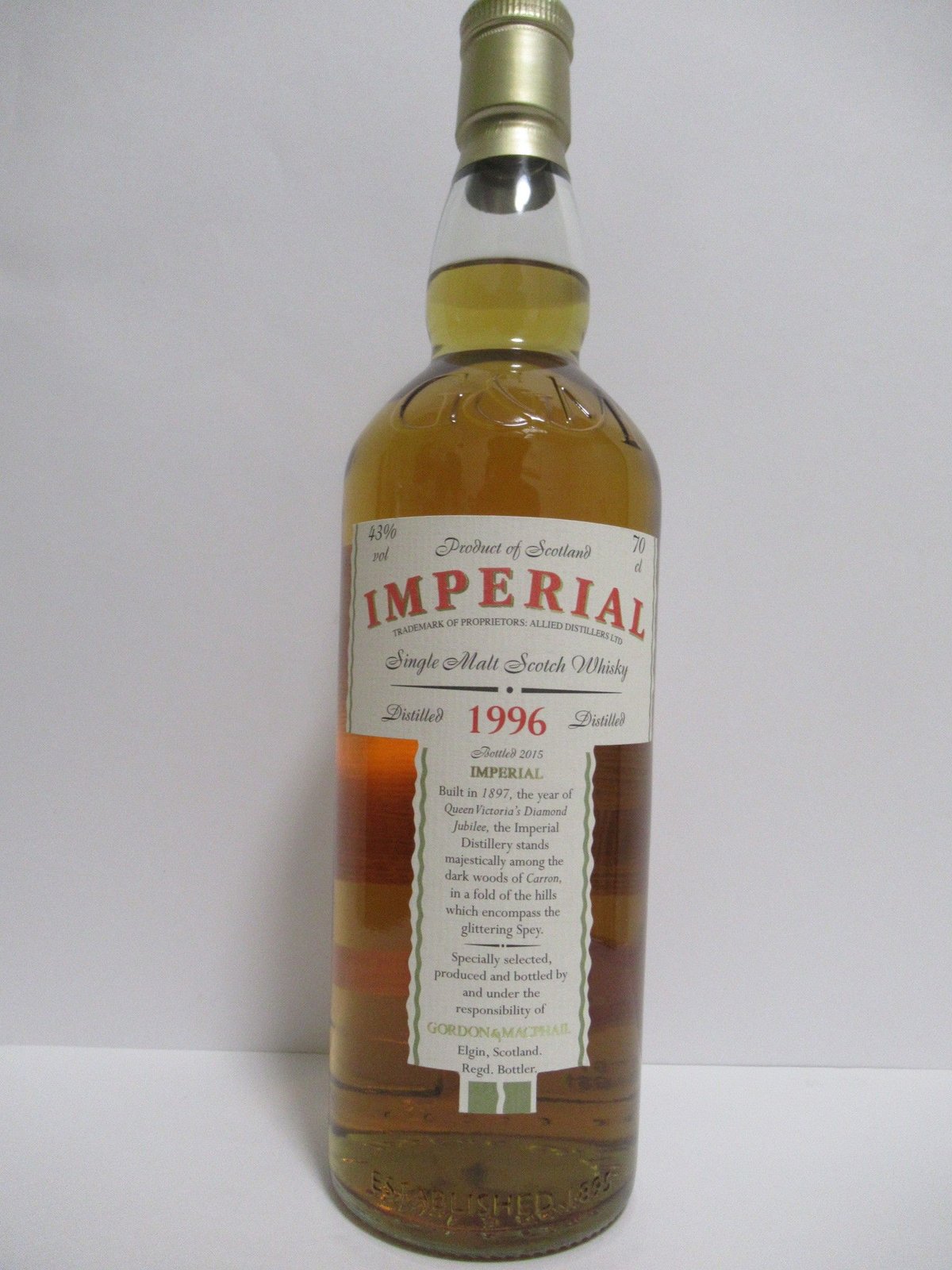 インペリアル 20年 Imperial 1996 Gordon & MacPhail | MA