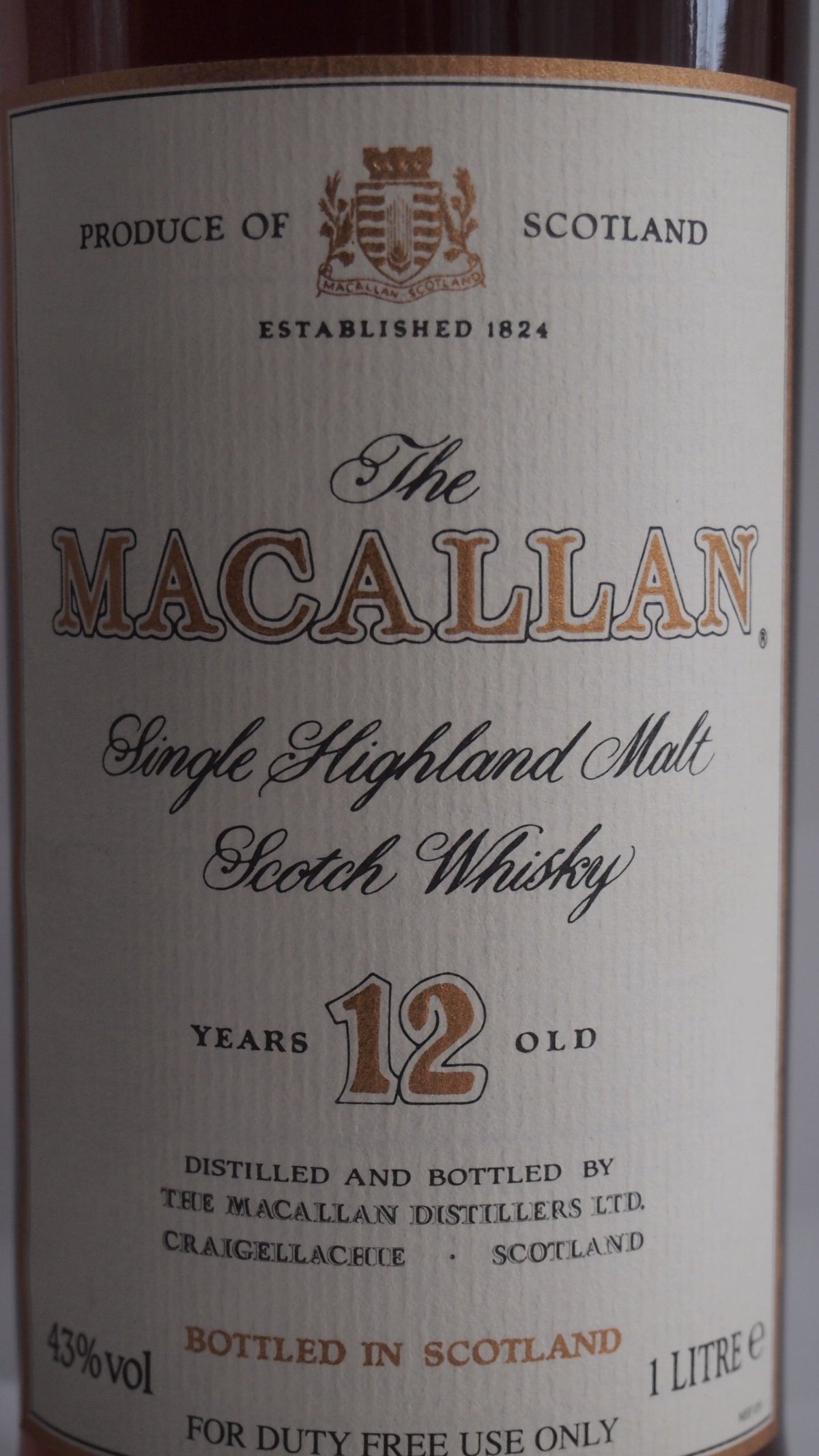 マッカラン12年 1リッター 1990年代流通品 | MALT HOUSE NMKK