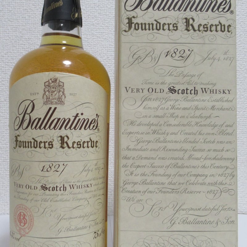 Ballantine's Founders Reserve 1990s | MALT HOUS Ballantine's Founders Reserve 1990s | MALT HOUS