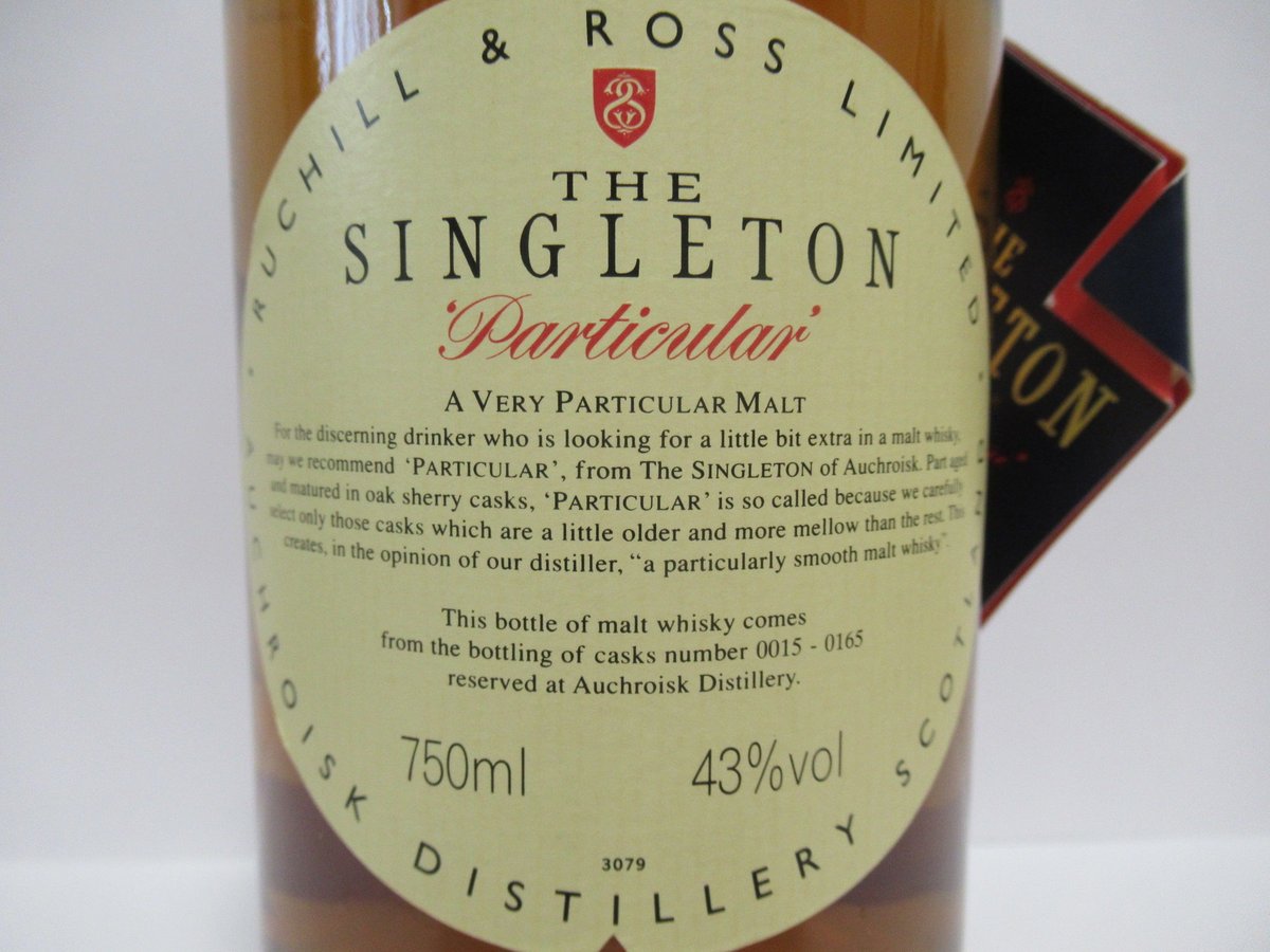 AUCHROISK - SINGLETON 1980 PARTICULAR (75CL) |