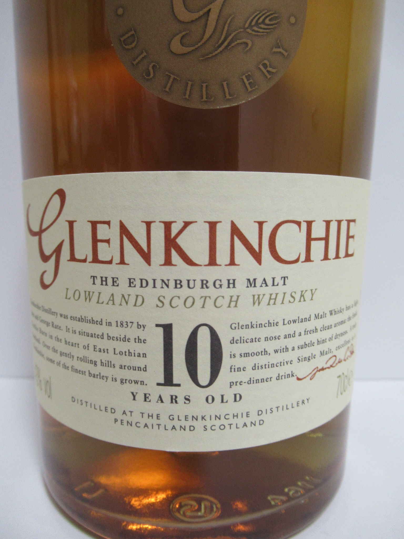 グレンキンチー10年 2000年代流通品 Glenkinchie 10 Year Old 20
