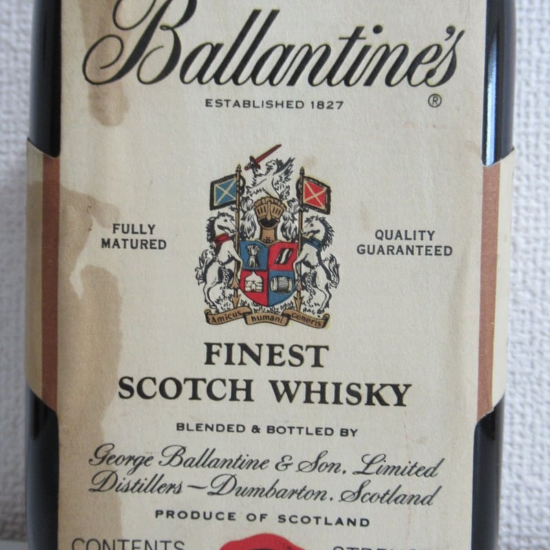 【古酒】1970年台流通　青赤旗　Ballantine's FINEST バランタイン30年 1970年代ボトル - ウイスキーの庭