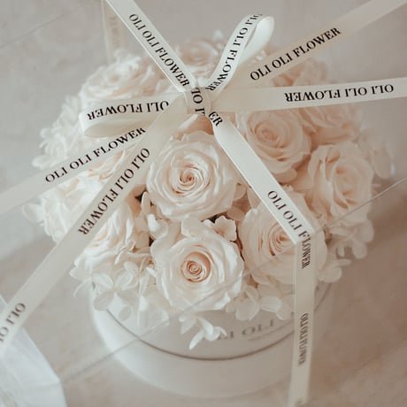 ダズンローズボックスantique white