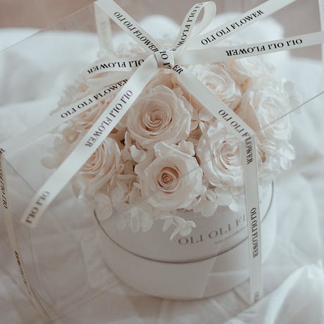 ダズンローズボックスantique white