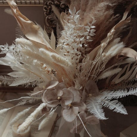 ［受注制作］ウェディングブーケ wedding bouquet くすみ胡蝶蘭