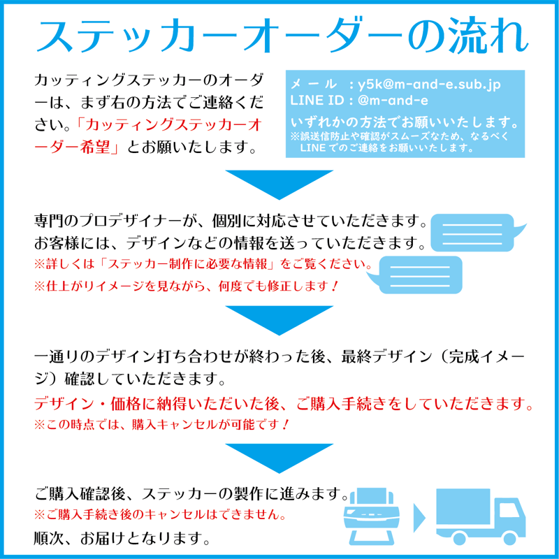 フルオーダー◇カッティングステッカー◇ | Y5k@デザイン