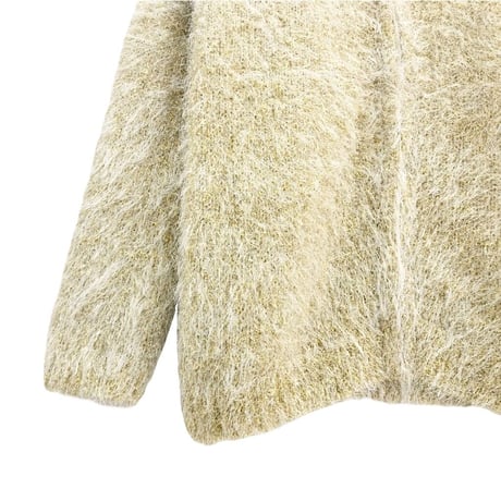 LAME SHAGGY CARDIGAN　岩田屋定番コレクション掲載商品