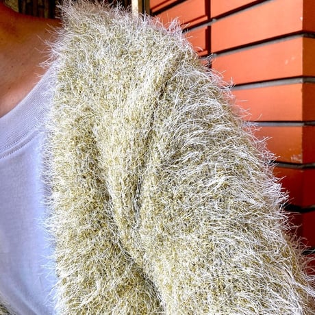 LAME SHAGGY CARDIGAN　岩田屋定番コレクション掲載商品