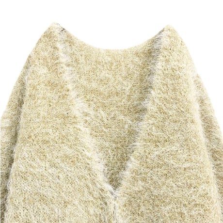 LAME SHAGGY CARDIGAN　岩田屋定番コレクション掲載商品