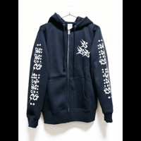 六六六ジップパーカー