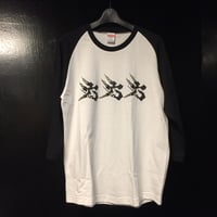 六六六 ラグラン七分袖 Tシャツ