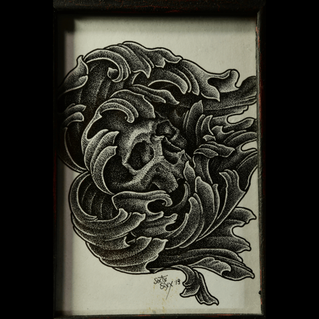 牡丹髑髏
