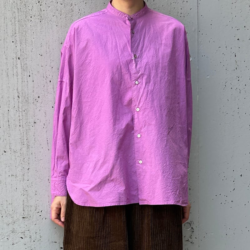 yuni／ユニ コットンキャッチワッシャー ワイドブラウス '24AW