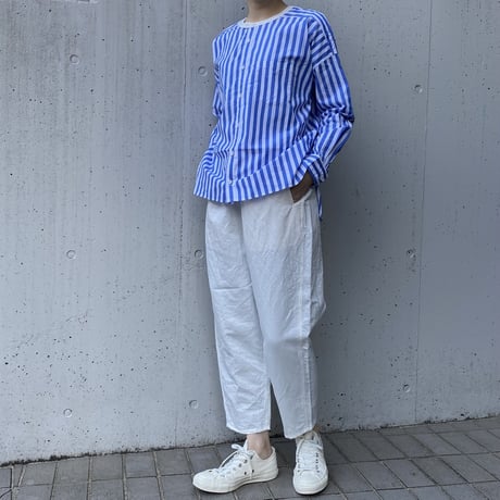 universal tissu   バーバーストライプ   ワーキングシャツ