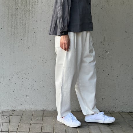 slone square／スロンスクエア　綿麻デニムパンツ