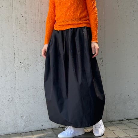universal tissu／ユニヴァーサルティシュ　コットンナイロンタイプライター  コクーンスカート