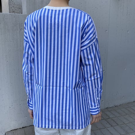 universal tissu   バーバーストライプ   ワーキングシャツ