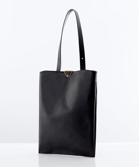 Leather clip backpack tote
