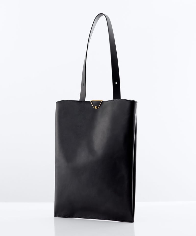 Leather clip backpack tote | ke shi ki