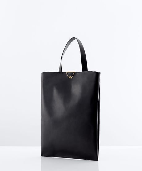 Leather clip backpack tote