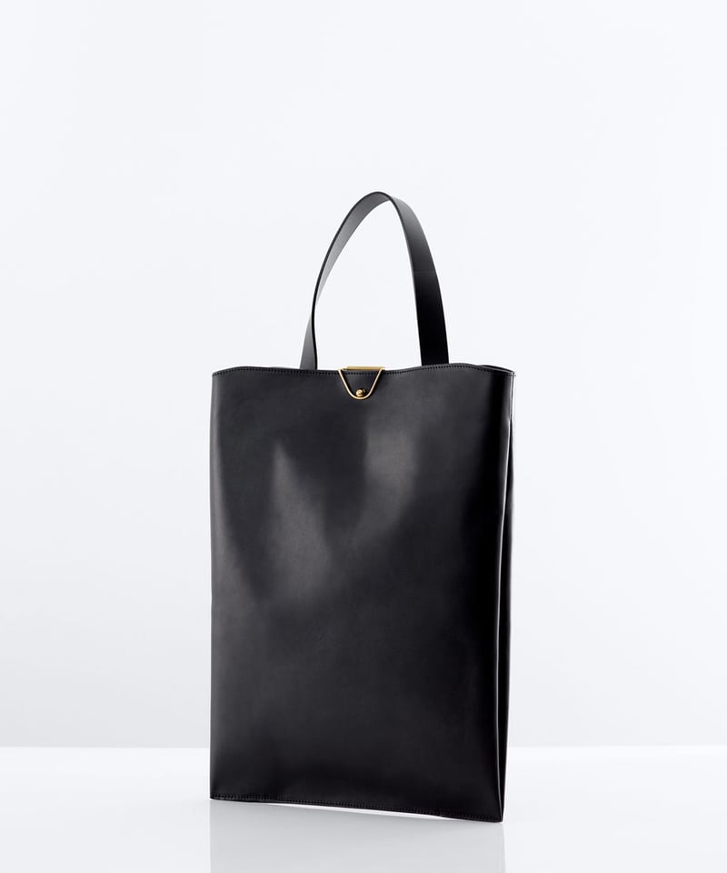 Leather clip backpack tote | ke shi ki